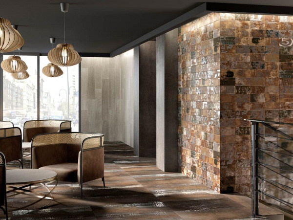 На фото Керамогранит CORTEN (TAU Ceramica)