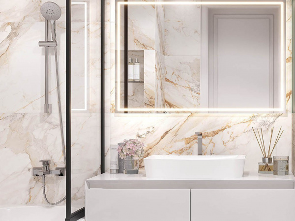 На фото Плитка CALACATTA BORGINI (Laparet)