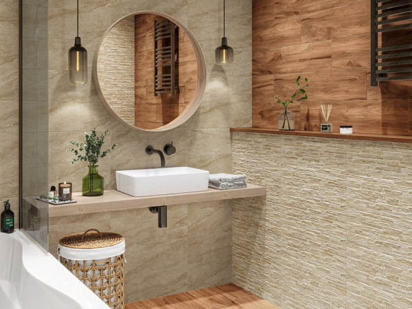 На фото Плитка ROCKO (Alma Ceramica)