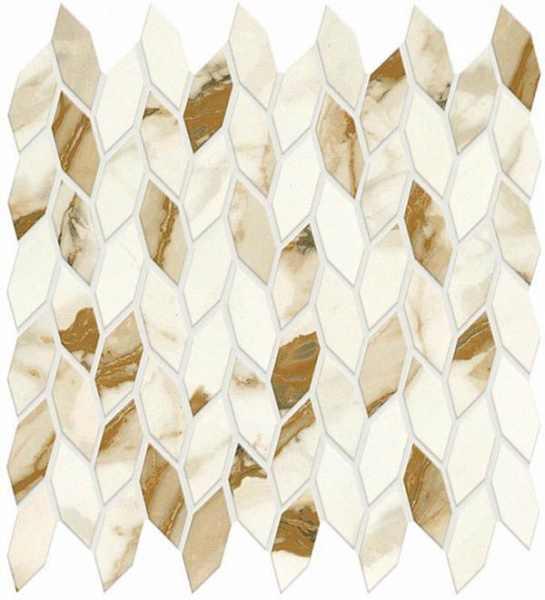Мозаика Marvel Shine Calacatta Imperiale Mos. Twist Silk (A4WR) 30.5x30.5 от Atlas Concorde (Италия)