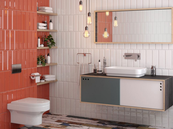 На фото Плитка METRO (Gracia Ceramica)