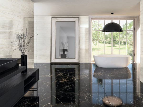 Керамогранит  PORTLOREN BLACK BIG SIZES (TAU Ceramica) На фото Керамогранит PORTLOREN BLACK BIG SIZES (TAU Ceramica)