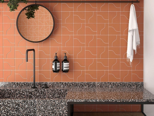 На фото Плитка CURVE (Equipe Ceramicas)