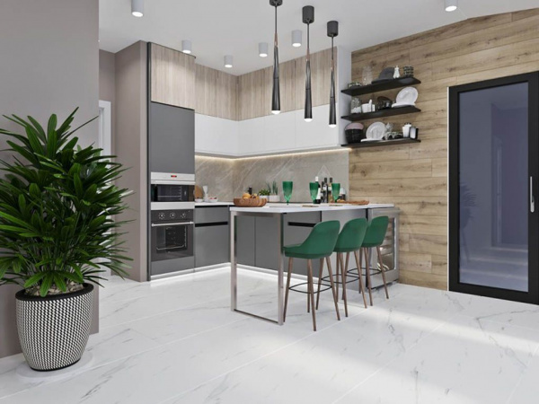 На фото Плитка 60*120 (Letera)